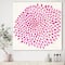 Designart - Pink Burst - Mid-Century Modern Canvas Wall Art